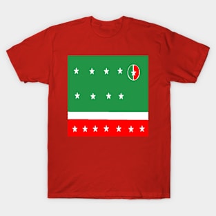 Sporty Italian Design on Red Background T-Shirt